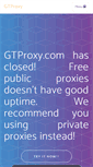 Mobile Screenshot of gtproxy.com